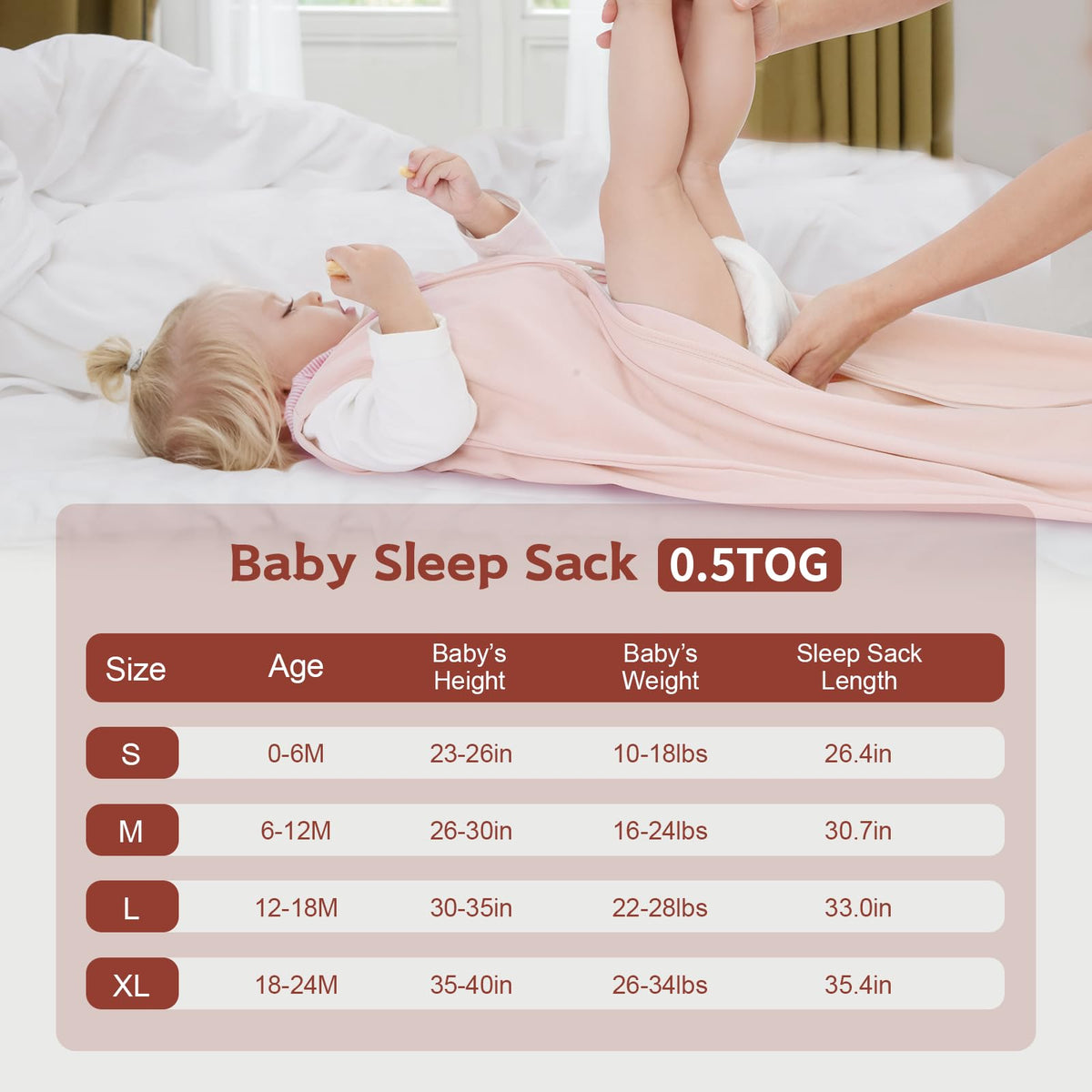 Wrrernsin Baby Sleep Sack 0-6 Months,100% Cotton TOG 0.5 Wearable Blanket for Newborn and Infant, 3 Pack 2-Way Zipper Lightweight Sleeping Bags for Toddler