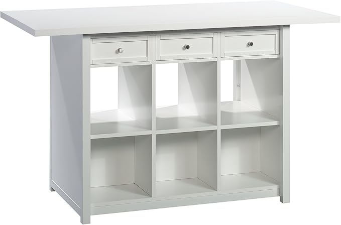 Sauder Craft Pro Series Craft Table/ Pantry cabinets, White finish