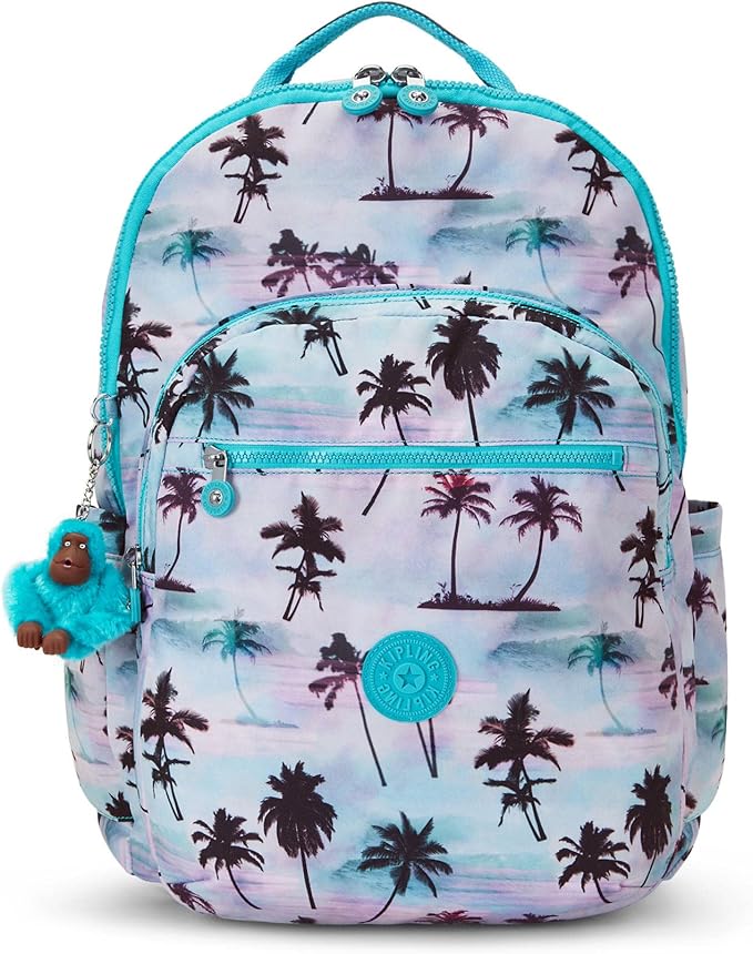 Kipling Seoul Extra Large Laptop Backpack Shadow Palm Print One Size