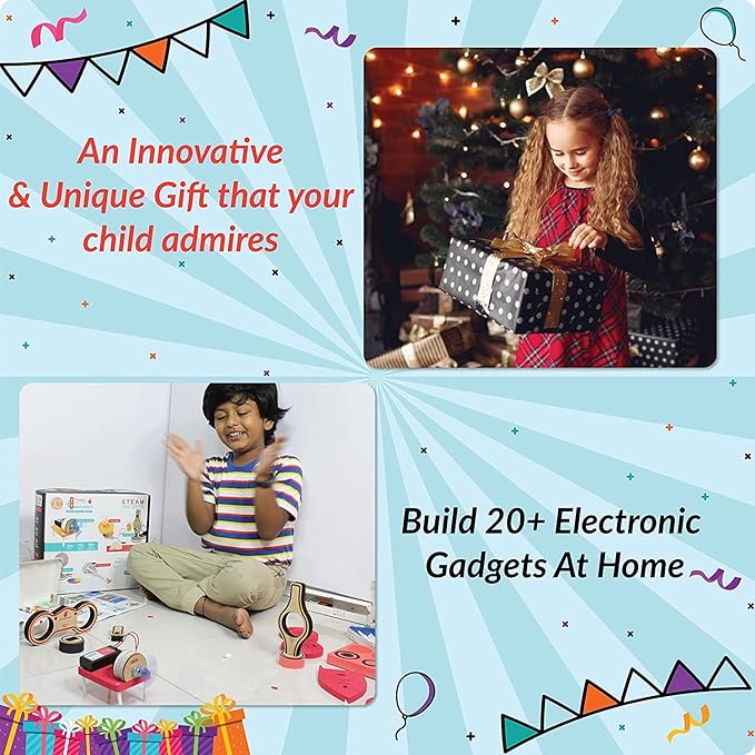 Butterfly EduFields 20in1 STEM Projects Kit for Kids Age Ages 5-7 6-8 8-10 | STEM Toys for Kids 5 6 7 8 9 10 Year Old | Motor Machines - Robotics & Engineering Toys | Gift for 6 7 8 9 10 Year Old