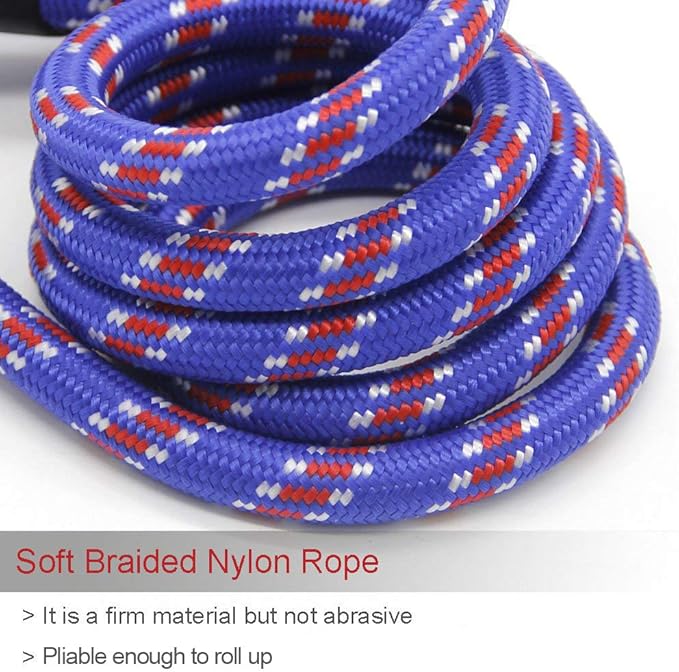 Dog Rope Leash, 5 FT Pet Slip Lead, Dog Training Leash, Standard Adjustable Pet Nylon Leash for Small Medium Dogs 10-80 lb Walking(Blue)