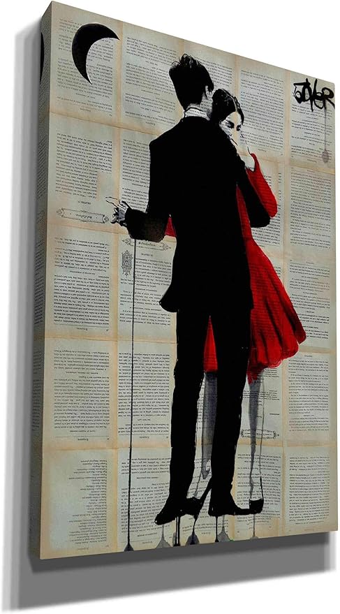 Epic Graffiti 'True Romance' by Loui Jover, Canvas Wall Art, 12"x18"