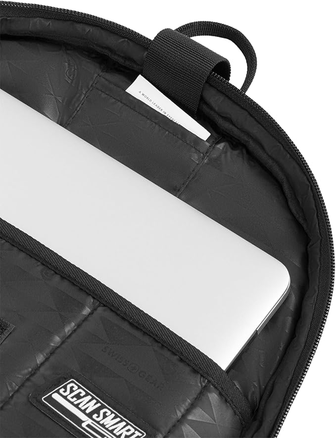 SwissGear Travel Tech Elite Laptop Backpack – Fits Laptops up to 16” – ScanSmart TSA-Friendly Backpack with USB Port, Shoe Compartment & Organizer Pockets – Black Dot
