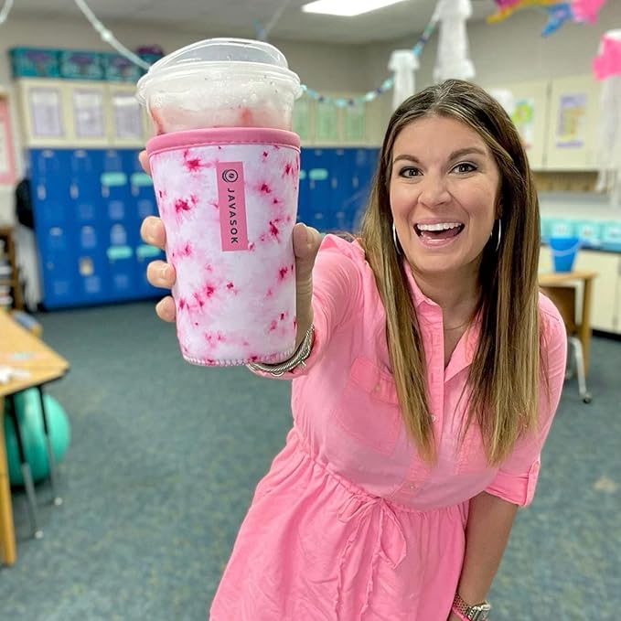 Sok It JavaSok Iced Coffee & Cold Soda Insulated Neoprene Cup Sleeve (Summer Sweets, Medium: 22-28oz)