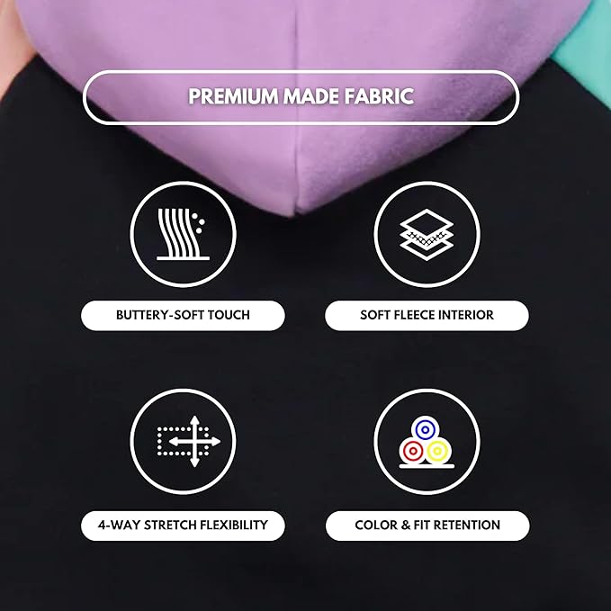 Spark Paws Human Hoodie - Premium Quality, Buttery Soft, Superior Comfort and Fit, Calming Fleece Interior, Suitable for All Styles – Cyber Color Block - 2XL