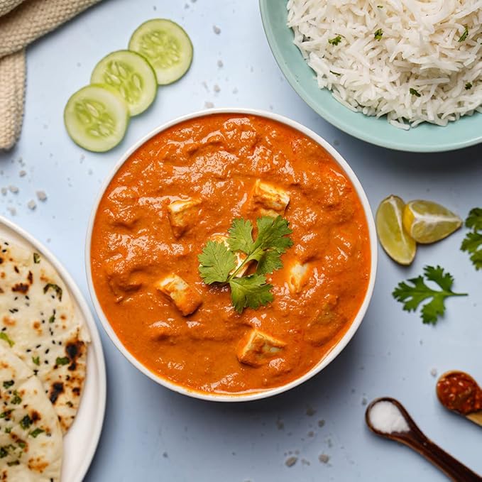 Ashoka Meals 1932, Tofu Curry, Plant-Based Gluten Free Meals, All-Natural, Ready to Heat Paneer Makhani, Kosher Certified, Authentic Indian Cuisine, Healthy Work Lunch, No Preservatives, Pack of 1
