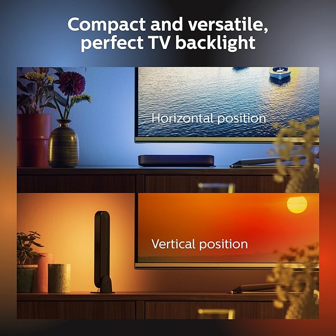 Philips Hue Play White & Color Smart Light Extension, Hub Required/NO Power Supply Included (Smart Lighting Compatibility with Amazon Alexa, Apple Homekit & Google Home)