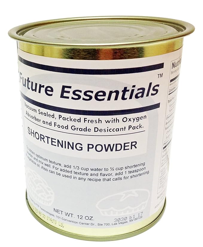 Future Essentials Canned Shortening Powder for baking and cooking | Long Term Storage Shelf Stable | Emergency Survival Food Supply, Camping & Backpacking (#2.5 size) 06 Cans