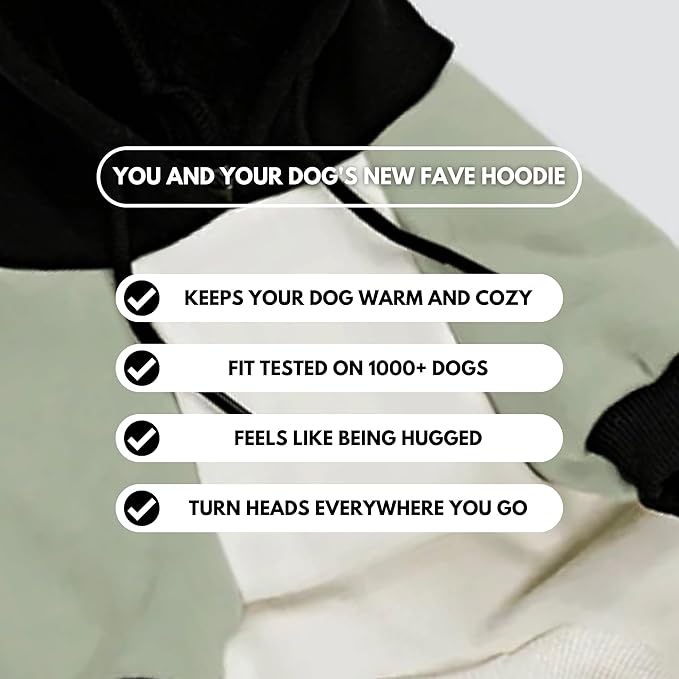 Spark Paws Human Hoodie - Premium Quality, Buttery Soft, Superior Comfort and Fit, Calming Fleece Interior, Suitable for All Styles - Olive Cream - S
