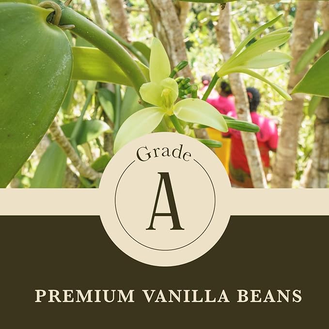8 oz (1/2 lb) Organic Madagascar Whole Vanilla Beans, Grade A Vanilla Pods, Premium Vanilla Beans for Making Extract & Baking - Cook?™s