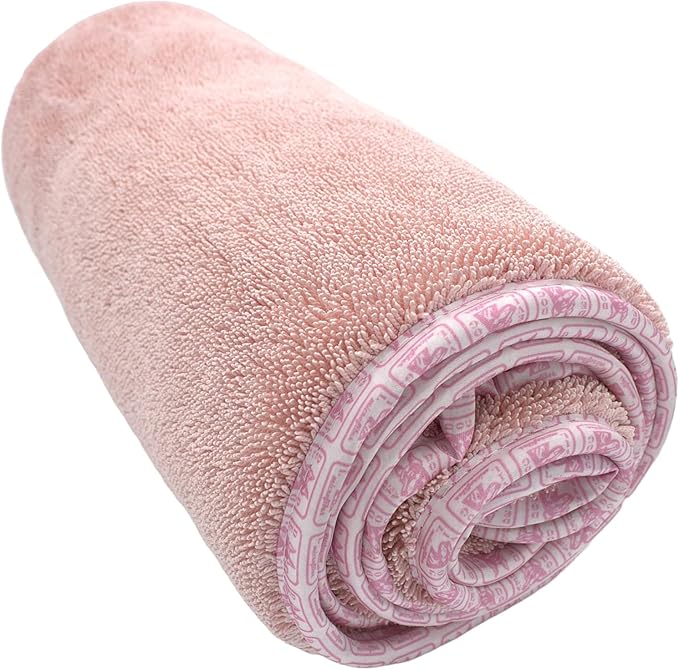 Premium Drying Towel – Large 24x35 Super Absorbent Microfiber Dog Bath Towel – Quick Dry, Soft & Durable Dog Towel for Drying Dogs – 1200 GSM Pink for Beach, Camping & Travel