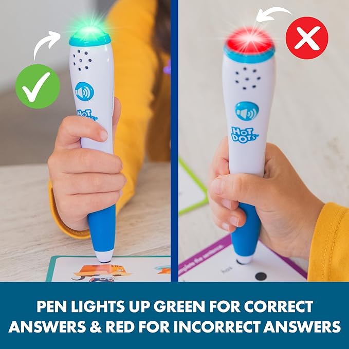 Educational Insights Hot Dots® Sight Words Card Set - Learn to Read Activities for Kids, Includes 26 Double-Sided Cards, Reading Games, Reading Tools, Gift for Ages 4+