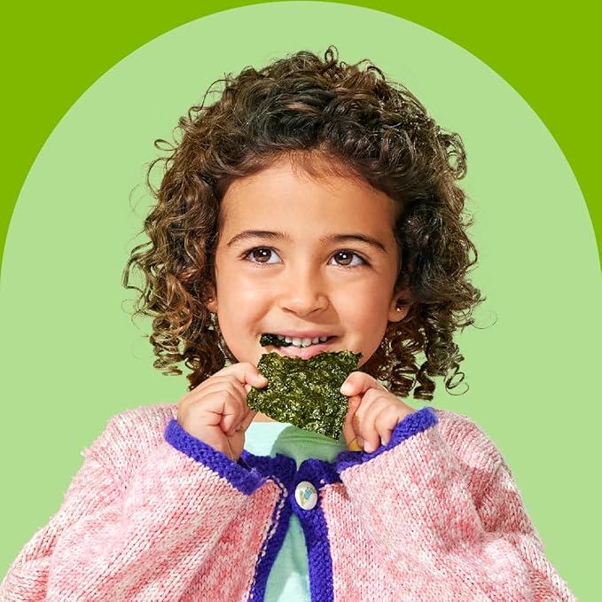 Gimme Seaweed Organic Premium Roasted Seaweed Snacks, Sea Salt & Avocado Oil, 20 Count, Keto, Vegan, Gluten-Free, Great Source of Omega3s and Iodine, Healthy On-The-Go Snack for Kids and Adults