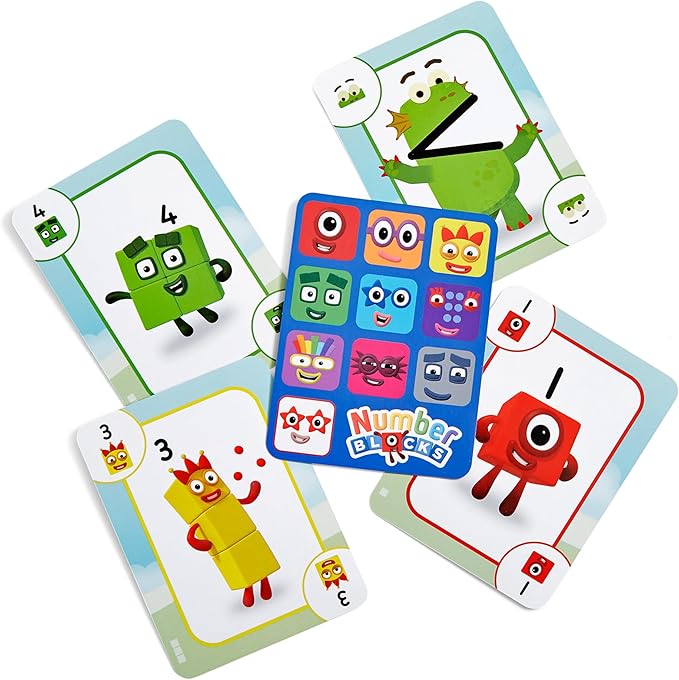 hand2mind Numberblocks Playing Cards, Travel Card Games for Kids, Counting Toys, Kindergarten Math Manipulatives, Preschool Learning Activities, Indoor Recess Games for Classroom, Kids Birthday Gift