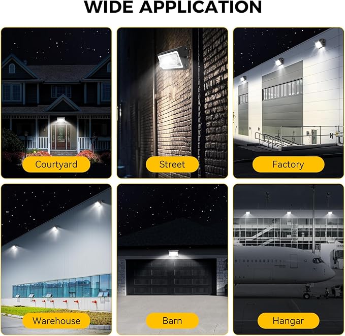 AIKVSXER 24 Pack 160W LED Wall Pack Light with Dusk to Dawn Photocell, 25,600LM 6000K Exterior Wall Packs, IP65 LED Wall Packs Outside Lighting [Eqv. 1000W HPS/HID] for Parking Lot, Yard AC120-277V