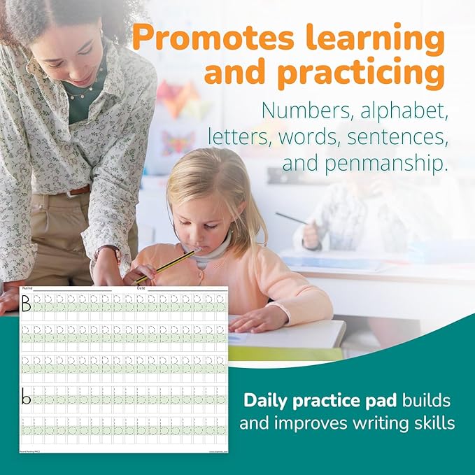 Channie's Easy Peasy Alphabet Tracing Book for Kids Ages 3-5, Pre K & Kindergarten Writing Workbook for Handwriting & Tracing, Effective Alphabet Practice With Color-Coded Blocks