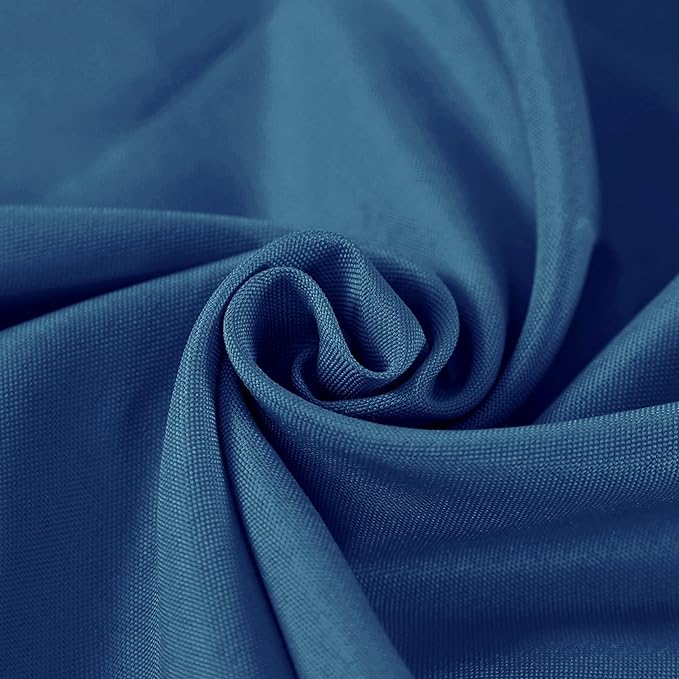 Fokitut 2 Pack Waterproof Rectangle Tablecloth, 60x120 Inch,Stain Resistant and Wrinkle Polyester Table Cloth, Fabric Table Cover for Kitchen Dining, Wedding, Party, Holiday Dinner-Mediterranean Blue