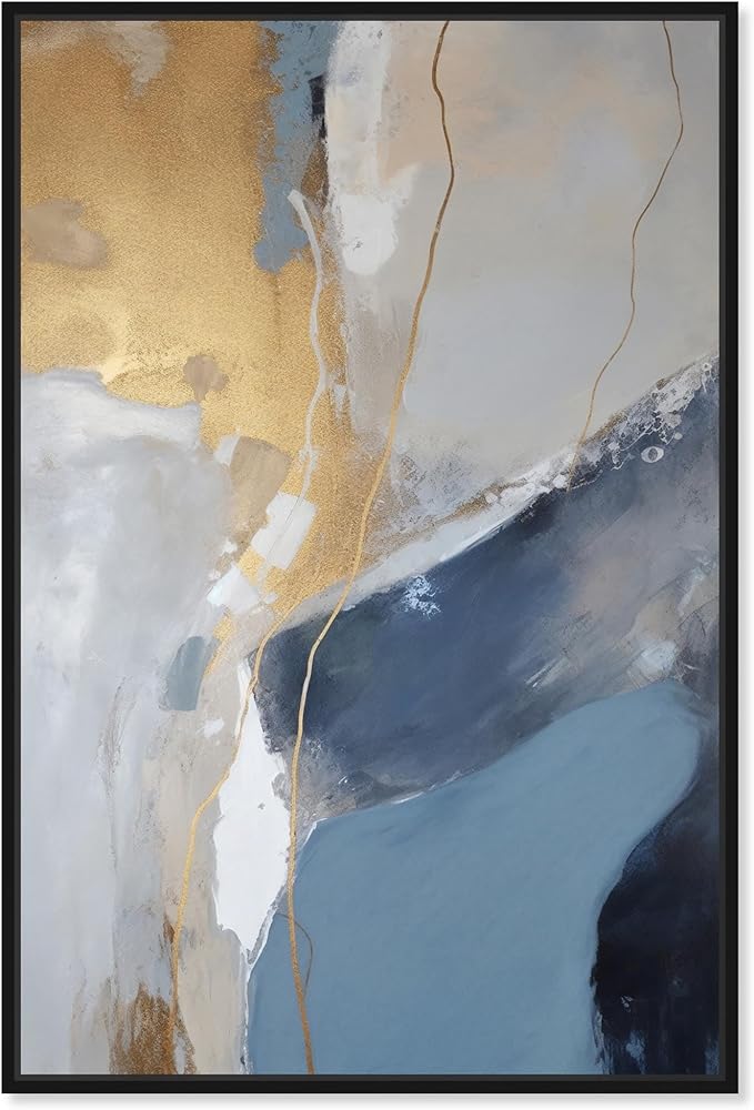 Art Remedy This Close Canvas Timeless Abstract Wall Art, Black Frame, 16" x 24"