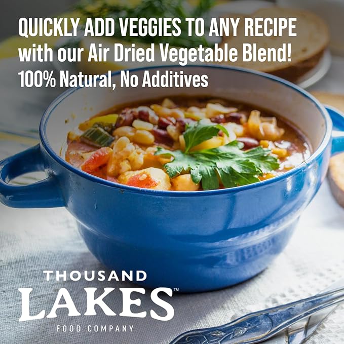 Thousand Lakes Dried Mixed Vegetables Select Soup Blend - Bulk - 4.5 pounds | 100% Veggies | No Added Salt