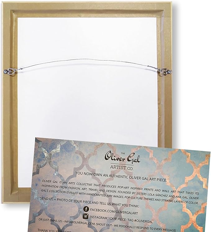The Oliver Gal Artist Co. Nautical and Coastal Wall Art Framed Canvas Prints 'Clear Aqua Waters' Coastal