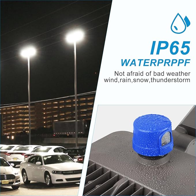 Lightdot 600W Parking Lot Lighting 90000LM 5000K LED Pole Lights Outdoor with Dusk to Dawn IP65 LED Parking Lot Lights Outdoor for Street Yard,Driveway,Stadium,Roadway-2Pack 7Yrs Warranty