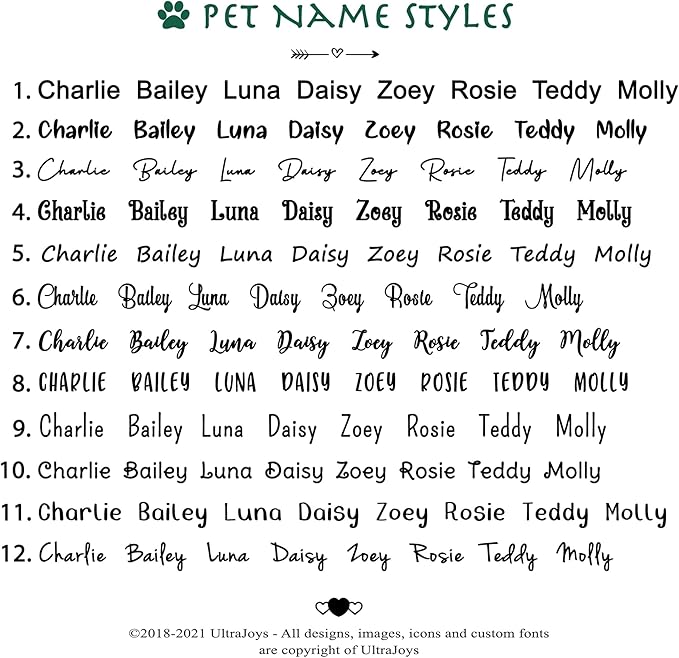 Ultra Joys Dog Tags Personalized for Pets - Hollow Paw Custom Pet ID Tag - Engraved Dog Tag for Small, Large Dogs - Large Badge in Black