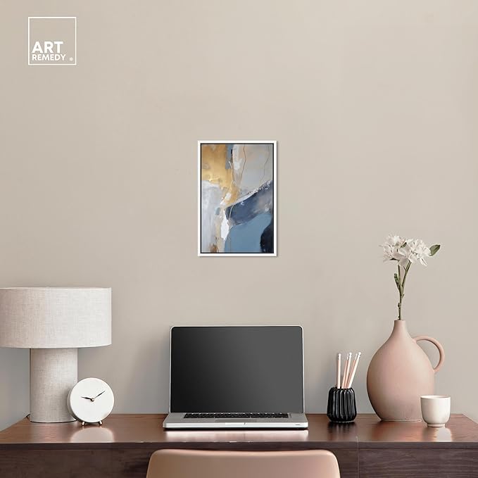 Art Remedy This Close Canvas Timeless Abstract Wall Art, White Frame, 10" x 15"