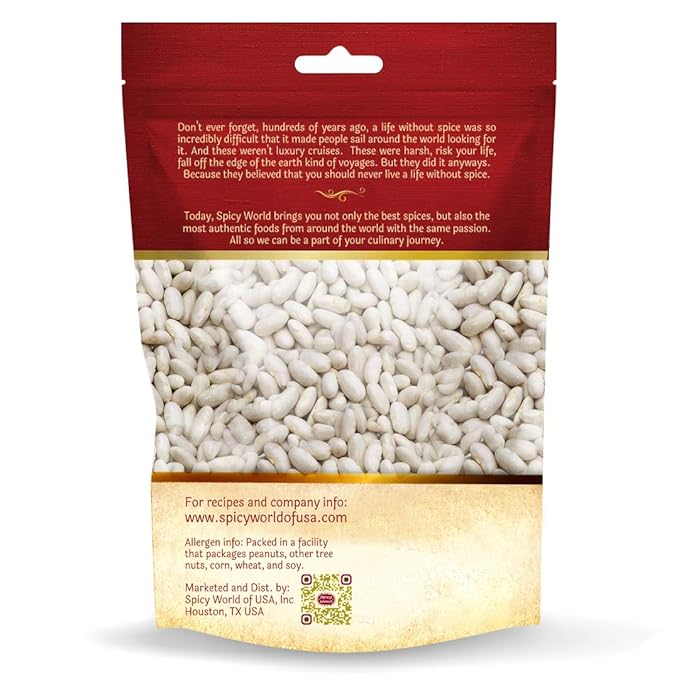 Spicy World Cannelini Beans 4 LB - From Italy - Dried White Medium Sized Kidney Beans (Cannellini)