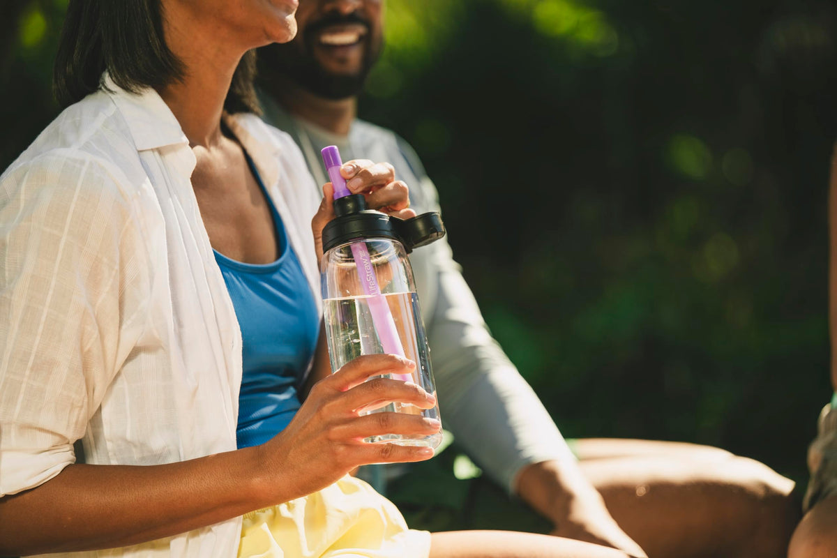 LifeStraw Sip Essential — BPA-Free Reusable Filter Drinking Straw, Removes Microplastics, Bacteria and Parasites for Travel and Everyday Use, Seaglass