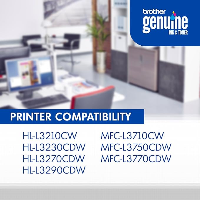 Brother Genuine TN223BK, Standard Yield Toner Cartridge, Replacement Black Toner, Page Yield Up to 1,400 Pages, TN223, Amazon Dash Replenishment Cartridge