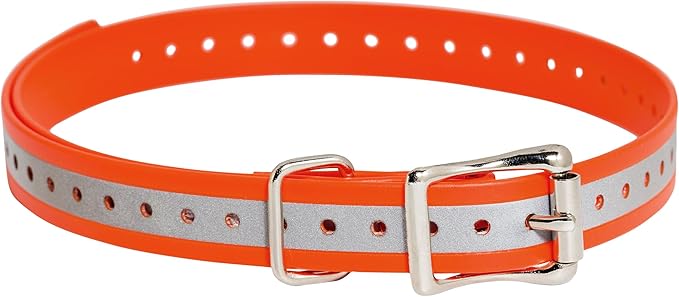 SportDOG 3/4-Inch Collar Strap - Waterproof Replacement Strap for Rugged Outdoor Use - Adjustable Collar with High Visibility - Reflective Orange