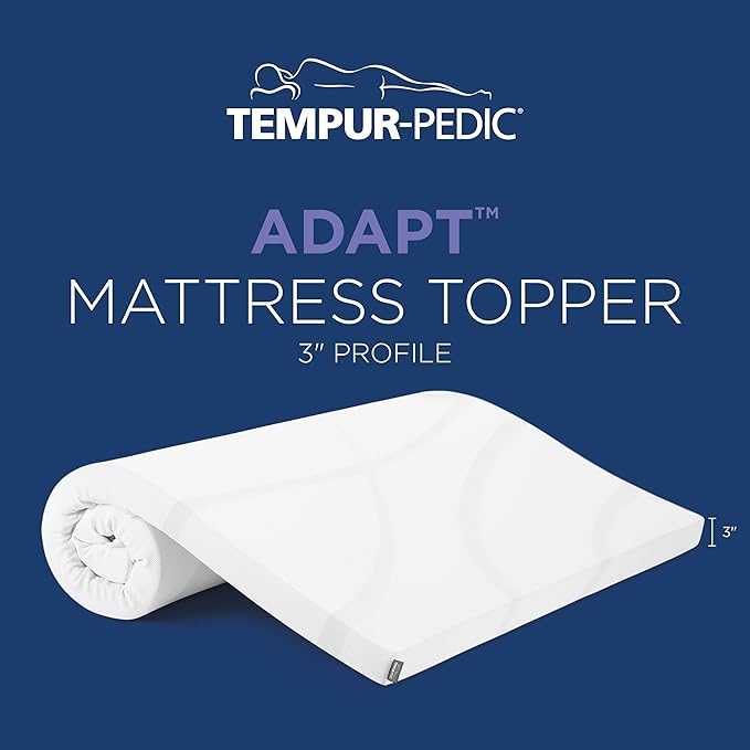 Tempur-Pedic TEMPUR Supreme 3-Inch Mattress Topper, Medium Firm, California King, White