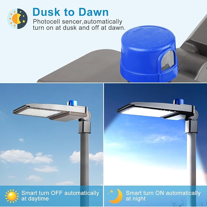 Lightdot 600W Parking Lot Lighting 90000LM 5000K LED Pole Lights Outdoor with Dusk to Dawn IP65 LED Parking Lot Lights Outdoor for Street Yard,Driveway,Stadium,Roadway-2Pack 7Yrs Warranty