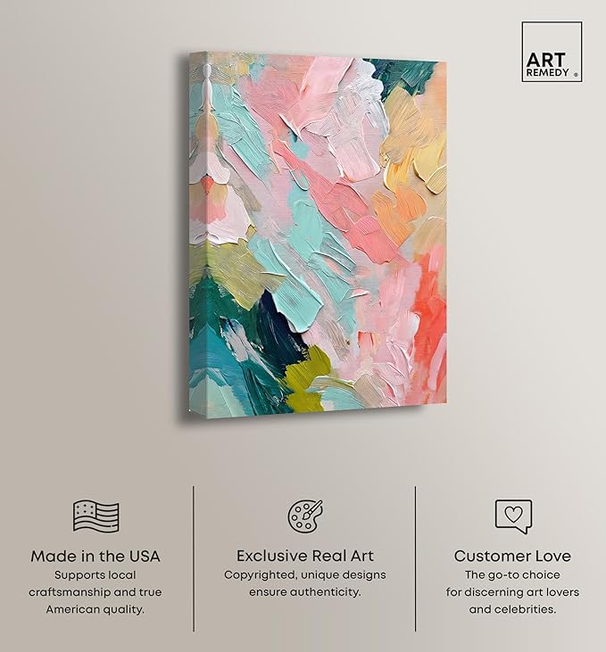 Art Remedy Pastel Layers Canvas Pastel Wall Art, Gallery Wrapped, 10" x 15"