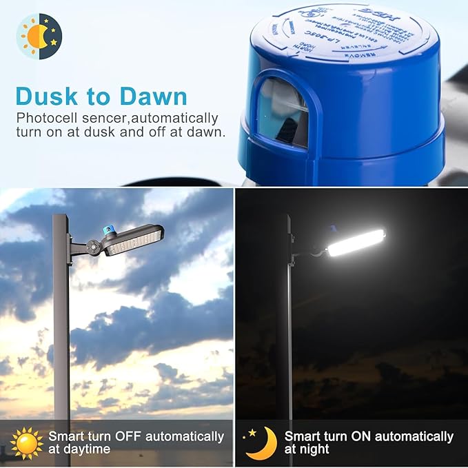 Lightdot ETL 150W Parking Lot Lighting 21000Lm 5000K LED Parking Lot Lights with Smart Photocell IP65 Waterproof Arm Mount LED Pole Light for 16~30Ft Height Yard/Driveway-2Pack 7Yrs Warranty