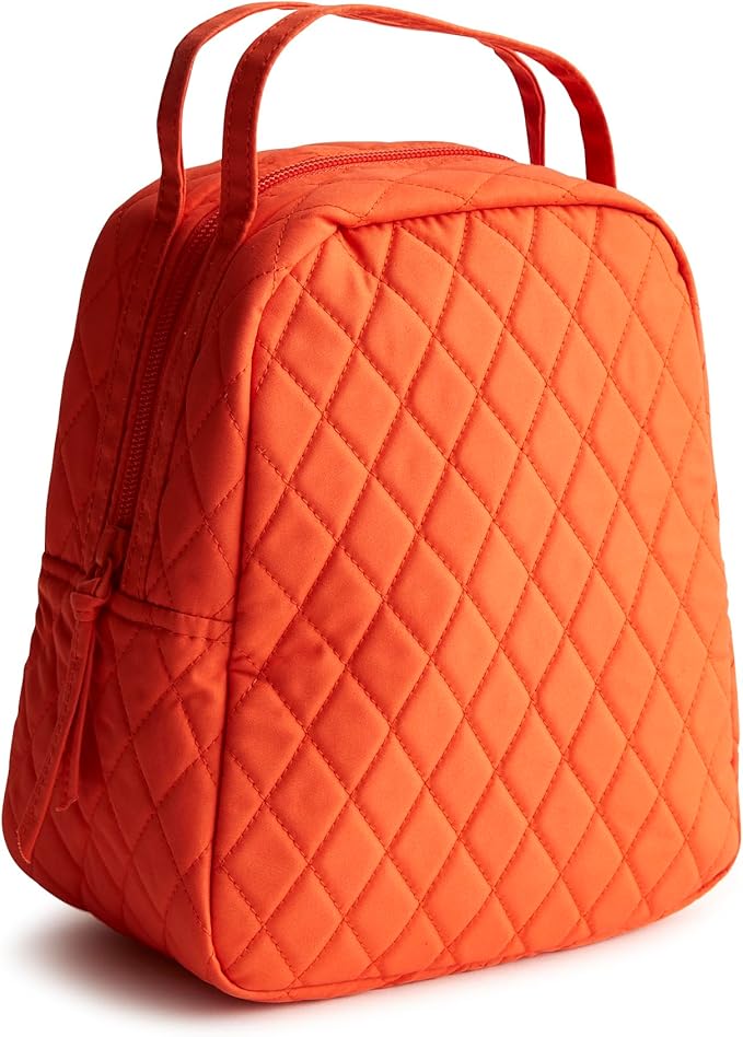 Vera Bradley Women's Premium Cotton Lunch Bag, Koi Orange, One Size