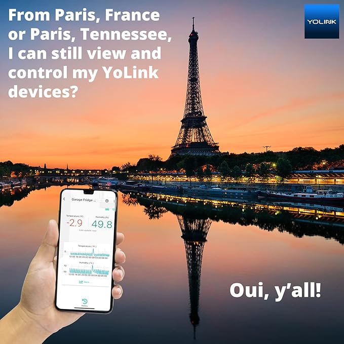 YoLink Smart Thermostat, Now Heat Pump Compatible, Android & iOS App, YoLink Hub Included