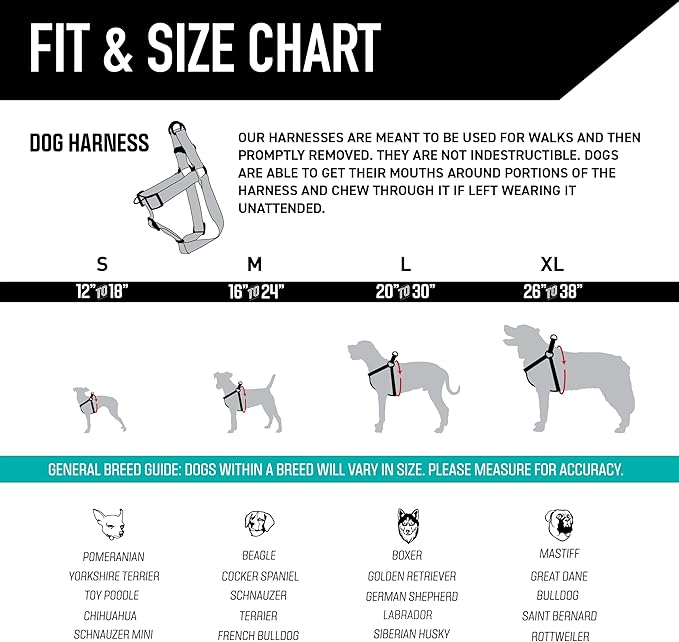 Wolfgang Heavy Duty Adjustable Dog Harness, Pull-Tested to Over 800 lbs for Walking & Training, Overland Print, Small