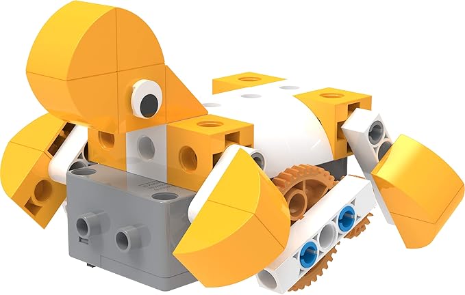 Thames & Kosmos Kids First Robot Pet Shop: Owls, French Bulldogs, Sloths & More! STEM Experiment Kit for Young Engineers | Build 8 Motorized Robots of Cute Animals | Play & Learn with Storybook Manual