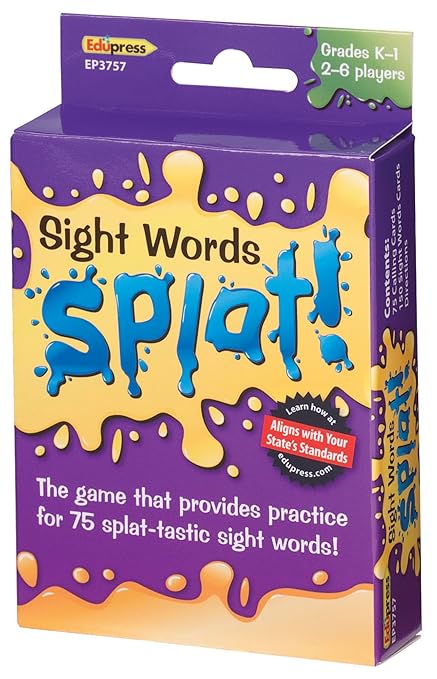Teacher Created Resources Sight Word Splat! Game, Grades K to 1