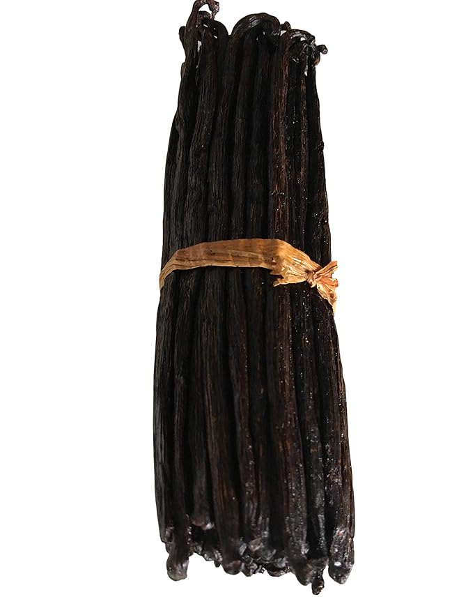 10 Organic Madagascar Vanilla Beans Grade B. Certified USDA Organic 5.5"-7" for Extract and Cooking by FITNCLEAN VANILLA| Whole NON-GMO Bourbon Pods