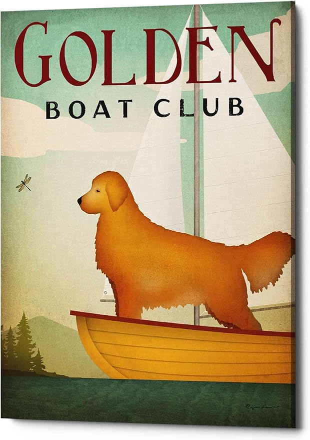 Epic Graffiti 'Golden Sail' by Ryan Fowler, Canvas Wall Art, 12"x16"