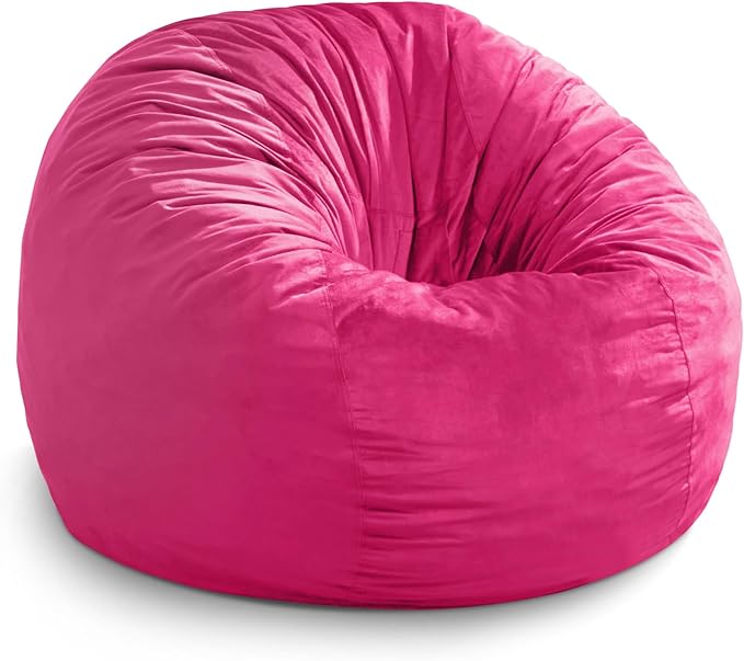 Hobestluk Bean Bag Chairs 2.5FT Bean Bag Chair with Memory Foam Filled & Machine Washable Cover,Beanbag Chair, Small Bean Bag Chairs for Playroom, Living Room, Bedroom
