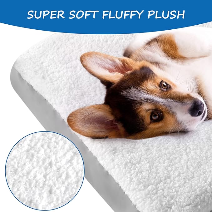 Dog Bed Covers Replacement Washable (Cover Only),Plush Dog Bed Cover-Easy to Remove