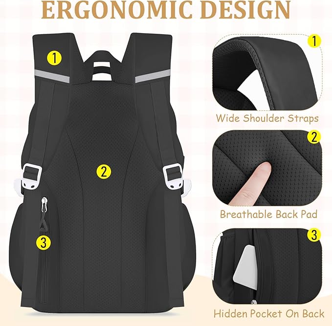 Kids Backpacks for Girls - Cute Girls Backpack for Elementary, Middle and High School Students - 18" School Bookbag