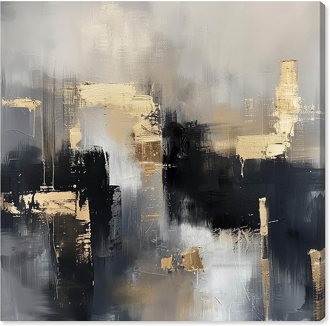 Art Remedy Daring Canvas Colorful Abstract Wall Art, Gallery Wrapped, 40" x 40"