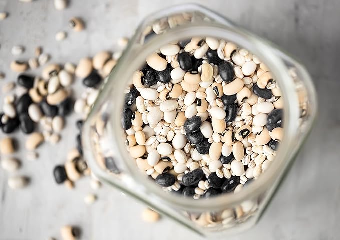 Food to Live Organic Black Bean Soup Mix, 7 Pounds - Contains Non-GMO Black Beans, Black-eyed Peas, Pearled Barley, and Navy Beans, Vegan, Bulk, Good Source of Dietary Fiber, Protein, Copper