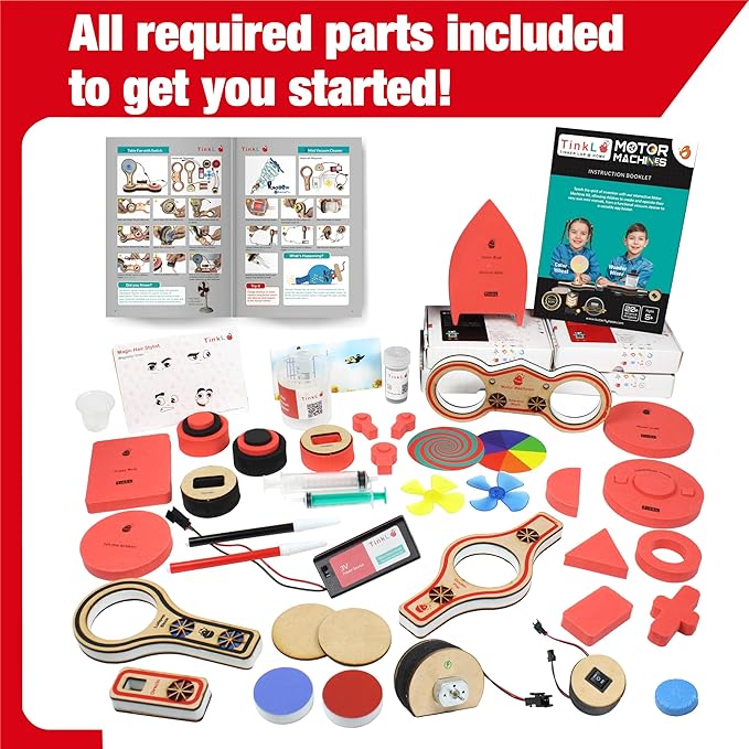 Butterfly EduFields 20in1 STEM Projects Kit for Kids Age Ages 5-7 6-8 8-10 | STEM Toys for Kids 5 6 7 8 9 10 Year Old | Motor Machines - Robotics & Engineering Toys | Gift for 6 7 8 9 10 Year Old