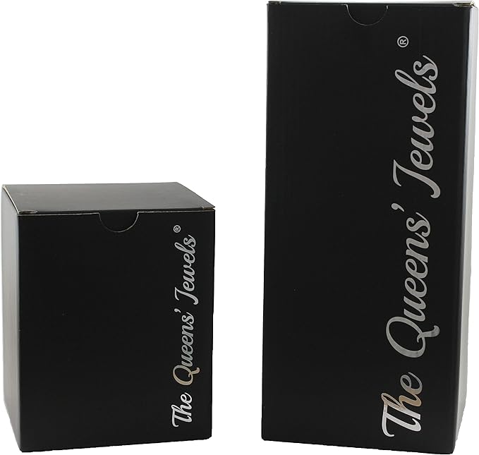 THE QUEENS' JEWELS – Flamingo Stemless Wine Glass, 21 oz. – Eye-Catching Sparkling Jewels – Hand-Decorated Glassware – Not Painted – Dazzling and Unique