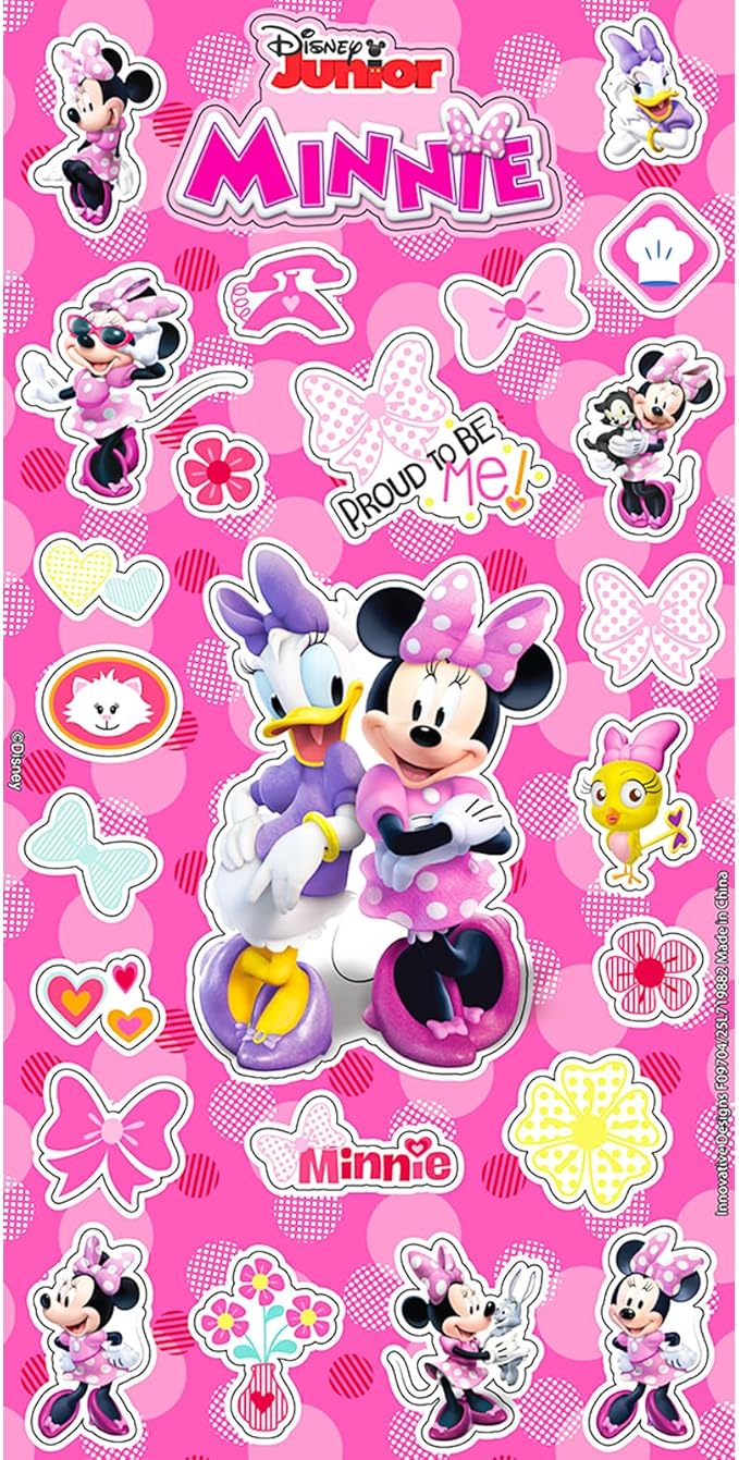 Disney Minnie Mouse Backpack with Lunch Box for Girls - Bundle with 16" Backpack, Lunch Bag, Water Bottle, Stickers, More | Minnie Mouse School Bag with Lunchbox